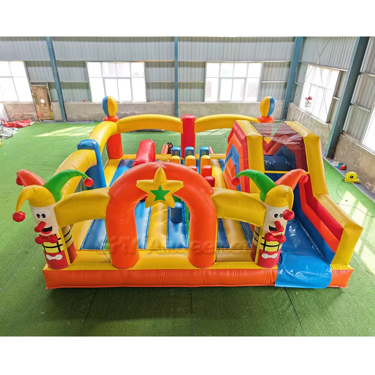 Castello Gonfiabile da Circo a Prezzo di Fabbrica con Soffiatore Commerciale Hpfburg, Castello Gonfiabile Clown in PVC con Scivolo