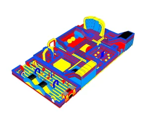 Factory Price Commercial Customized Large Inflatable Indoor Outdoor Water Land Obstacle Course Design for Events