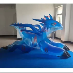 Factory Price Custom Transparent Blue Inflatable Dragon for Gift Advertising Supplies