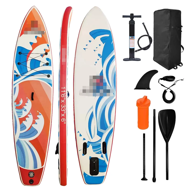 Tablón de paddle inflable de moda a precio de fábrica, tabla de surf ISUP de alta calidad