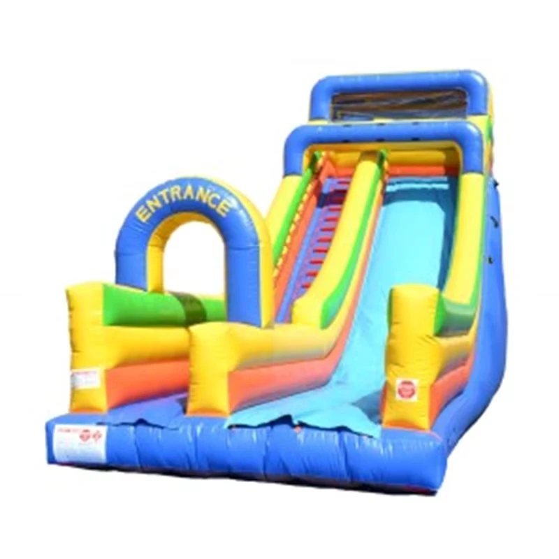 ราคาจากโรงงาน สไลด์ลมคุณภาพสูงแบบปรับแต่งได้ และสไลด์น้ำหรือสไลด์แห้งพร้อมสระว่ายน้ำ