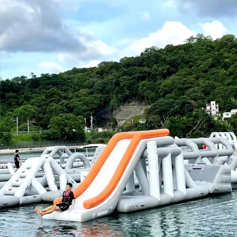 Fabrikpreis aufblasbarer Wasserpark große aufblasbare Aquapark schwimmender Wasserpark zu verkaufen