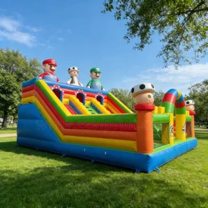 Factory Price Inflatable Combo Kids Outdoor Playground Cartoon Game Inflatable Bouncy House for Rental Business
