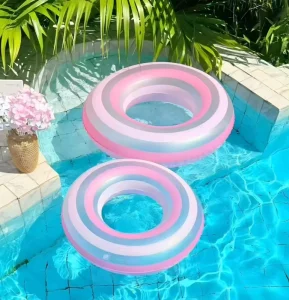 Factory Price Inflatable Swimming Ring Pool Party Toys Swim Tube Adult Kids Pool Float Ring Tube with Handles