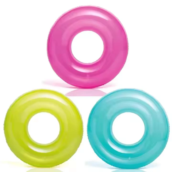 Prezzo di fabbrica anelli da nuoto gonfiabili, anelli da nuoto circolari personalizzati multicolore per bambini e adulti