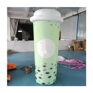 Giá nhà máy, logo cốc trà sữa bơm hơi khổng lồ quảng cáo, cốc boba bơm hơi có logo