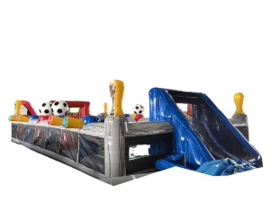Factory Price Party Rental Commercial Inflatable Human Football Pitch Soccer Field Sport Game Bounce House Castle for Sale