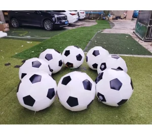 Factory Price air Tight 0.6mm PVC Giant Inflatable Football Balloon Inflatable Soccer Balls for Event Decoration