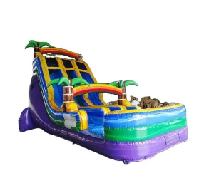Vente d'usine de toboggan aquatique gonflable géant pour enfants et adultes
