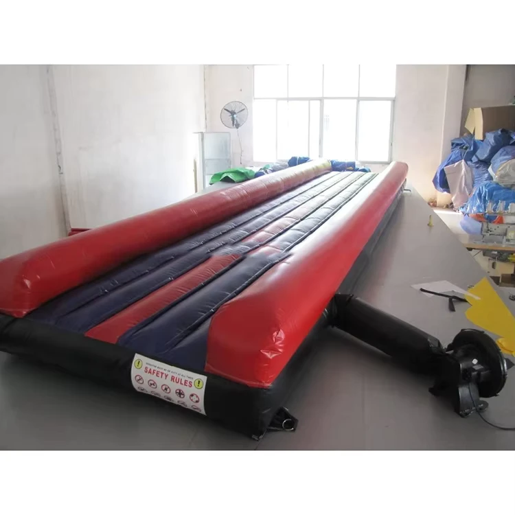 Factory Sell PVC Inflatable Air Track Gym Mat 2m X 12m CE Certified Custom Logo Blower Included