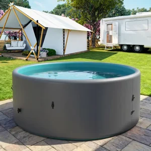 Factory Supply 4×1.2m Drop Stitch Portable Wear Resistant Family Inflatable Swimming Pool in Courtyard