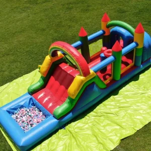 Factory Supply Commercial Grade Customized Inflatable Obstacle Course Bounce House For Party Event Backyard Business Rental 8*3m