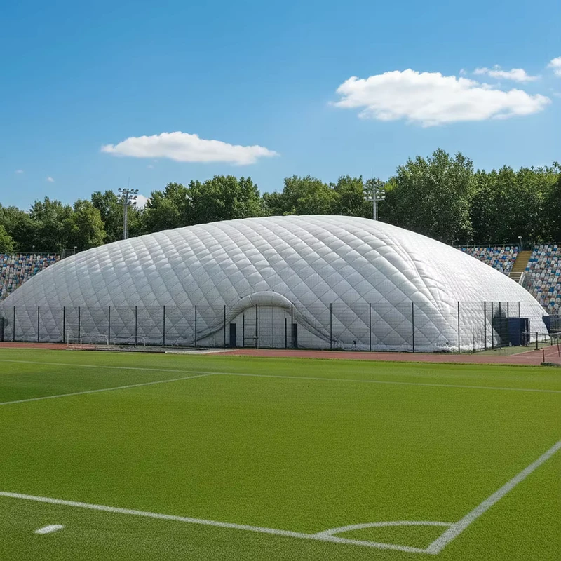 Fourniture d'usine de dômes gonflables personnalisés soutenus par l'air pour courts de tennis, terrains de basketball et stades de football