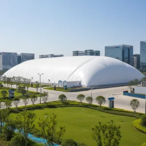โรงงานจัดหา สนามเทนนิส ฟุตบอล ซ็อกเกอร์แบบปรับแต่งได้ เต็นท์โดมกีฬาอากาศ