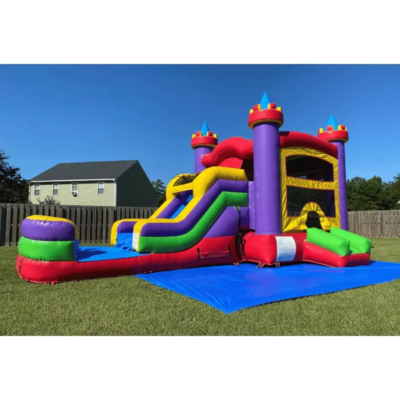 Fornecimento de Fábrica de Aluguer de Festa ao Ar Livre, Castelo Inflável Comercial para Crianças, Casa de Saltos Inflável Combo com Escorrega de Água