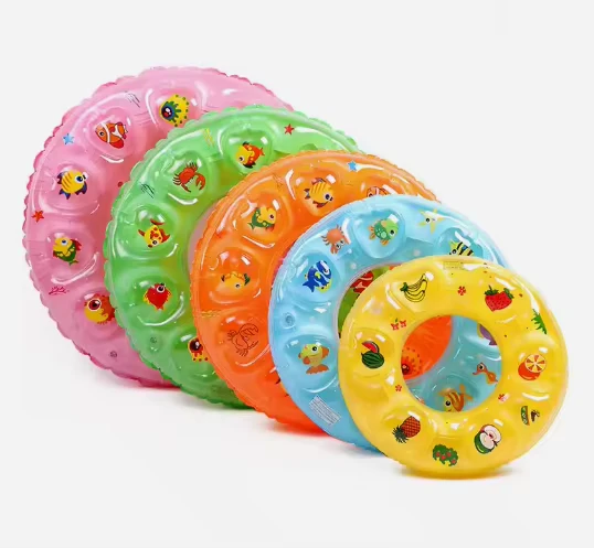 Cincin Renang Pabrik Anak-Anak, Cincin Renang Kartun Ganda Tebal, Pelampung Inflatable
