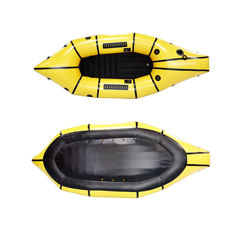 Factory Top Quality Material TPU Inflatable Ultralight Packraft With Paddle
