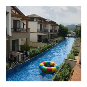 Factory Water Park Swim Tube PVC Inflatable Swimming Ring With Handle and River