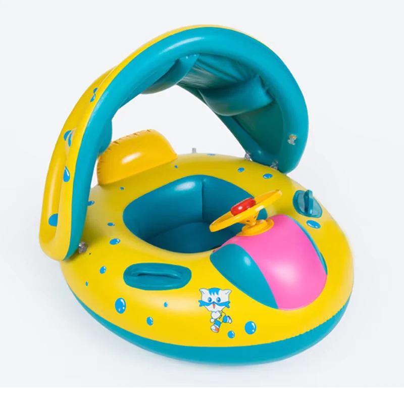 Pabrik Grosir Pelampung Bayi Inflatable Kursi Perahu Ring Inflatable Kursi Perahu Inflatable untuk Anak-anak
