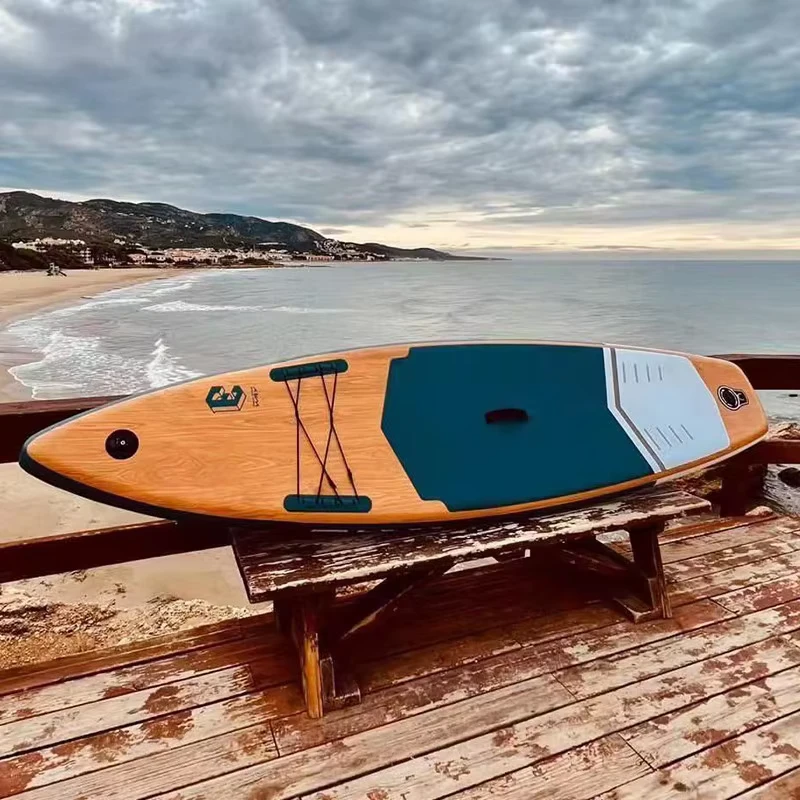 Fabrik Holz-Paddle-Boards auf Lager SUP Board aufblasbares Stand-Up-Paddle-Board