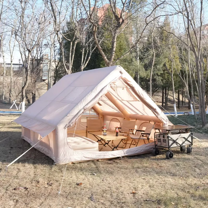 Tente gonflable familiale, grand espace, étanche, maison gonflable pour 4 à 8 personnes, usage extérieur