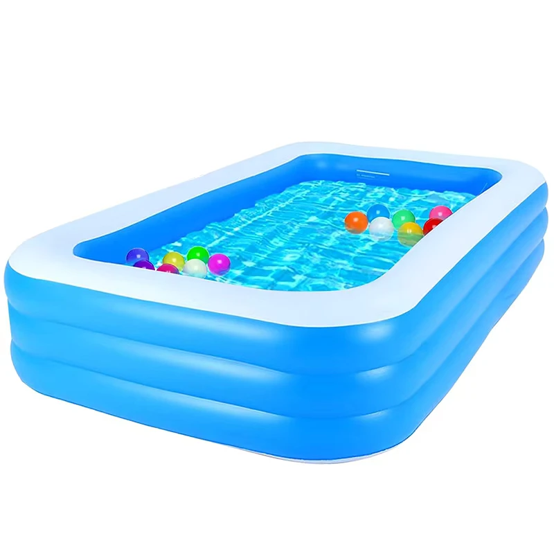 Piscina inflable de PVC sobre el suelo para adultos y niños, piscina de jardín y patio trasero