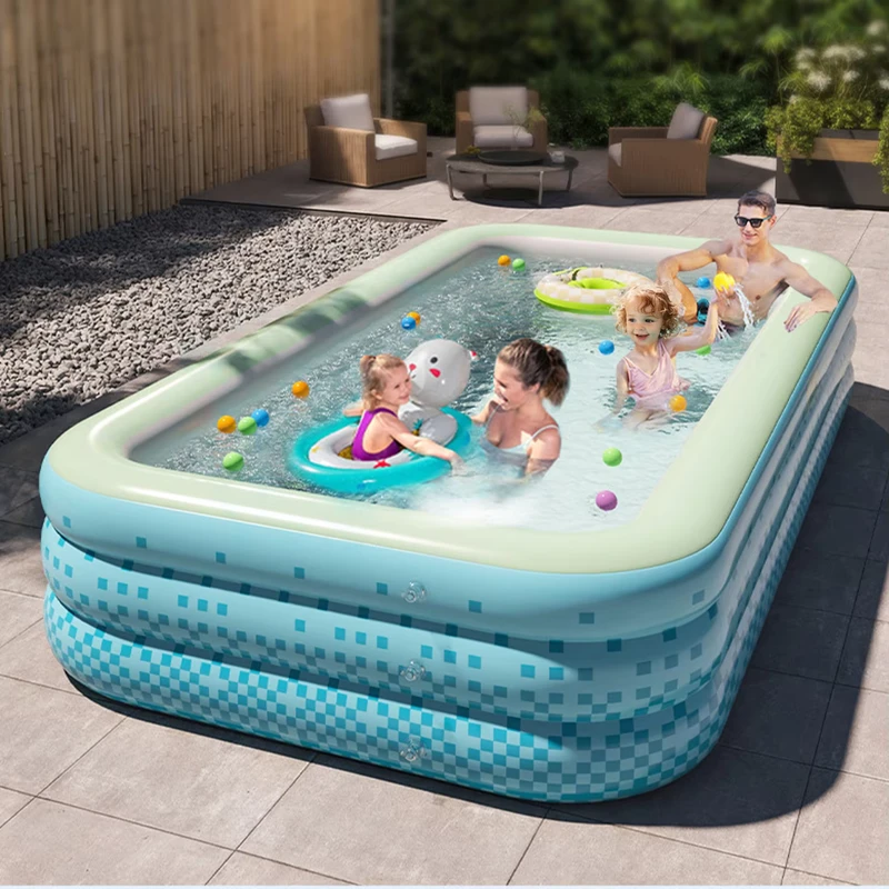 Family Inflatable Swimming Pools Backyard Above Ground Swimming Pool for Kids Adults Easy Set up Customizable