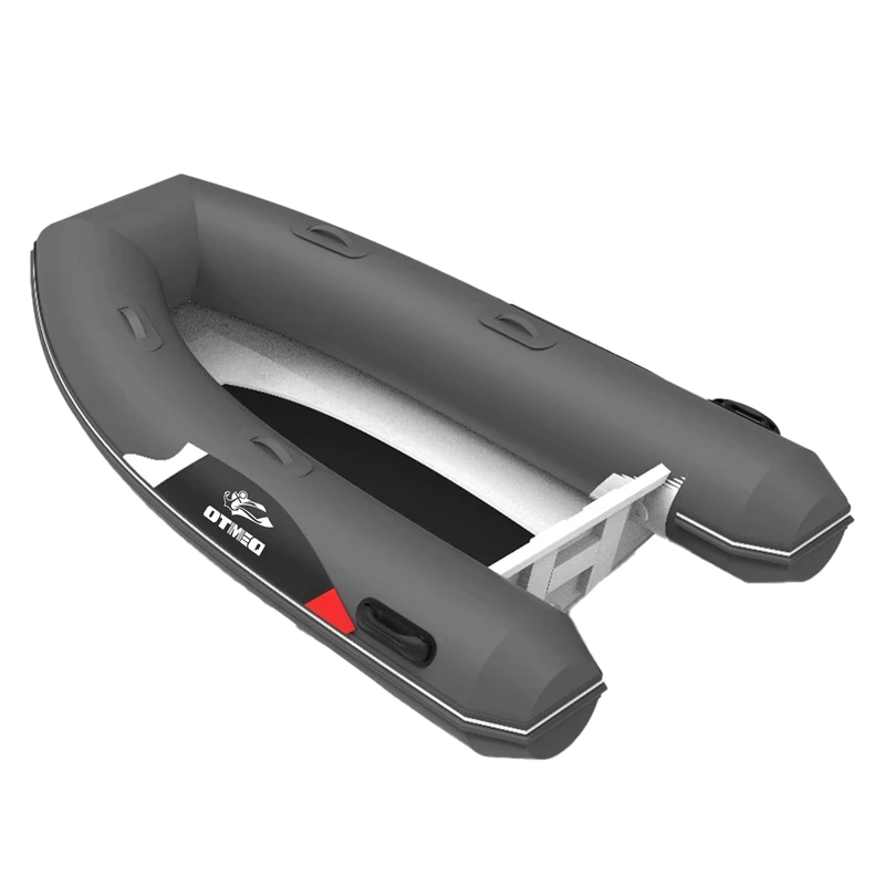 Bateau pneumatique pliable en aluminium, moteur hors-bord électrique, bateau gonflable de pêche, remorquage
