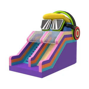 Castello gonfiabile per feste di bambini, combo con scivolo, casa gonfiabile, castello rimbalzante, case saltellanti