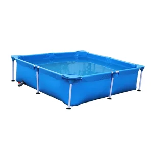 Family Size Outdoor Rectangular Metal Steel Frame Above Ground Swimming Pool for Kids Structural Pool