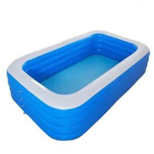 Family Use Outdoor Above Ground Garden Pool Multiple Size Rectangle PVC Inflatable Swimming Pool