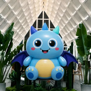 Figura de anime inflable de colección personalizada de conejo de fantasía, estilo oscuro, mascota inflable para eventos de cultura pop