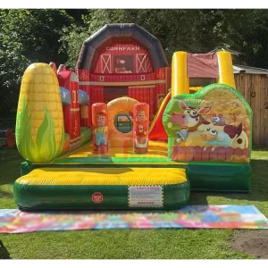 Farmer Home Inflatable Bounce House Farm Theme Jumping Bouncy Castle Corn Ranch Inflatable Bouncer Slide Combo Moonwalk