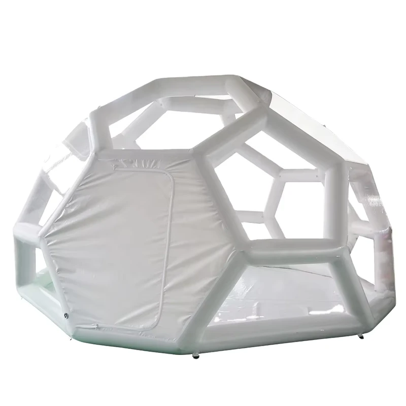 Schneller Versand 3,5 m Riesiges Aufblasbares Camping-Bubble-Sternenhimmel-Zelt, klares Bubble-Haus