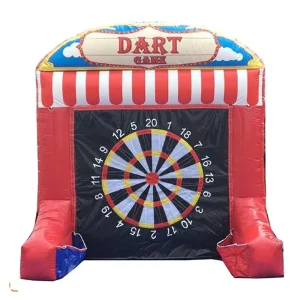 Fast air Ship to Door 2 in 1 Inflatable Carnival Games Double Sides Inflatable Throwing Darts Game and Baseball Game