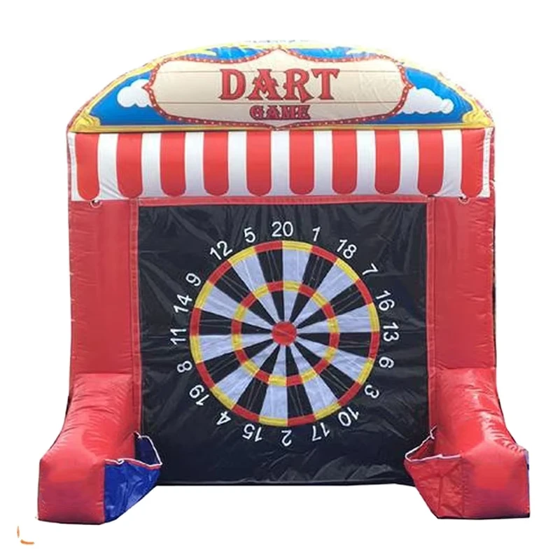 Envio Rápido de Ar para a Porta: Jogos de Carnaval Infláveis 2 em 1, Jogo de Dardos Inflável de Dois Lados e Jogo de Basebol