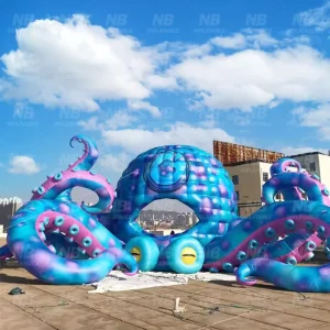 Festival Carnaval Decoratie Opblaasbare Oceaan Thema Ballon Reusachtige Hangende Opblaasbare Ster met LED Verlichting