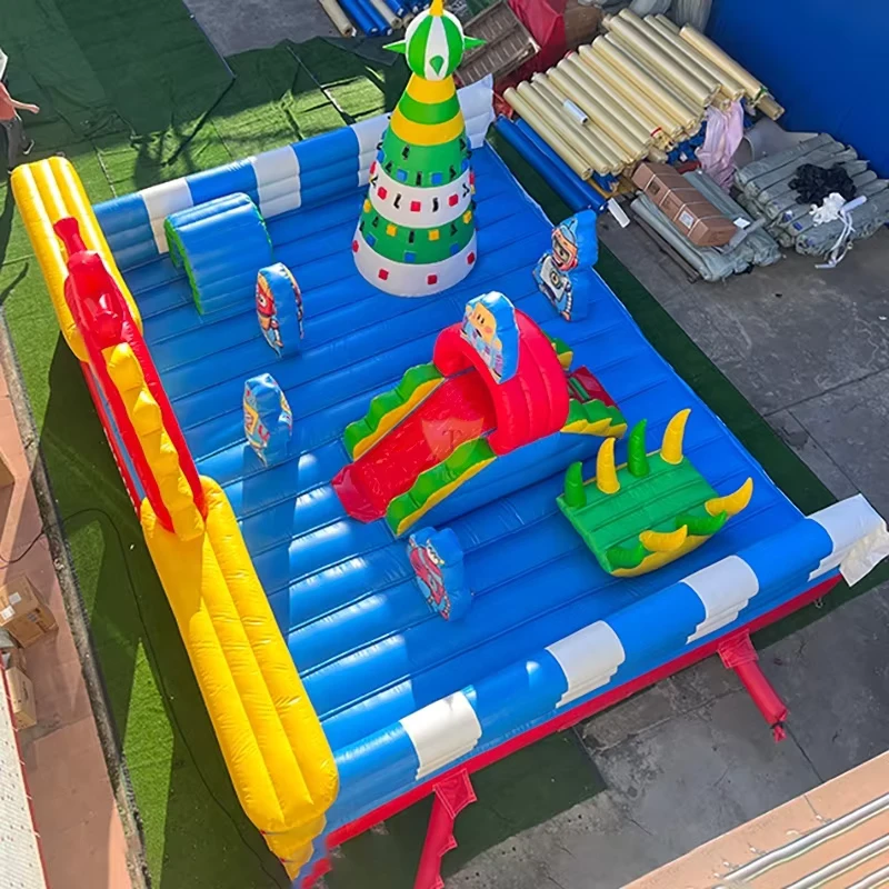 Festival Opblaasbaar Springkasteel Waterdicht PVC Buitenspeelgoed Opblaashuis