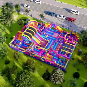 Festival-Scale Inflatable Mega Park: Portable Bounce Cities, Championship Obstacle Courses & Massive Playground Installations