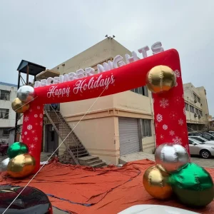 Festive Inflatable Christmas Arch Decoration for Outdoor Yard