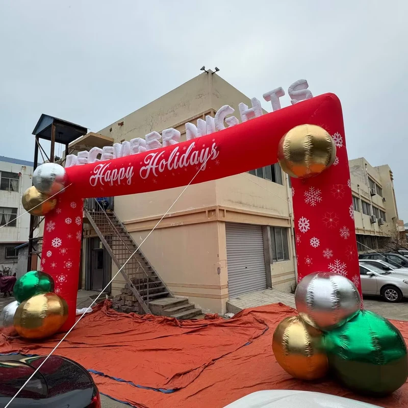 Festive Inflatable Christmas Arch Decoration for Outdoor Yard