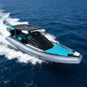 Fiberglass RIB Boat 960 32FT Hypalon Inflatable Rigid Hull Yacht Family Fishing Leisure Speed Boat
