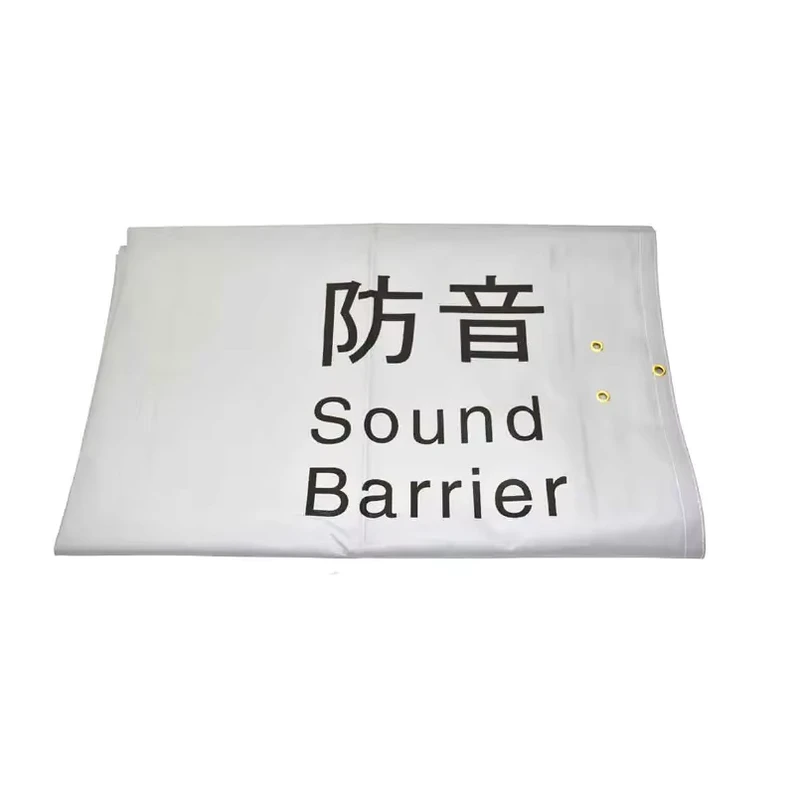Lona de barrera de sonido de PVC retardante de llama para construcción, insonorizante, 1.8X3.4 m, Japón y Singapur