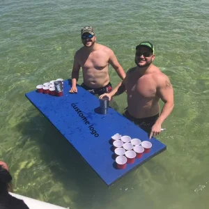 Float Island Inflatable Beer Pong Table With Floating Cups