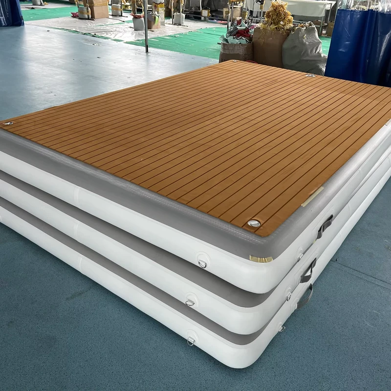 Float Pool Island PVC Floating Swimming Dock Platform Inflatable Water Platform for Sale