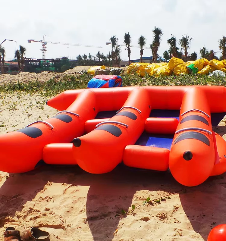 Tube Flottant PVC Bateau de Pêche Gonflable Sports Nautiques Bateau Remorquable Vente Commerciale Poisson Volant