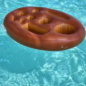 Bar Flotante para Piscina, 6P, Soporte para Vasos Flotantes de PVC