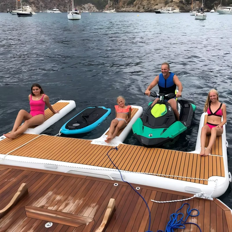 Nền Tảng Bơm Hơi E Hình Nổi E Pontoon Bến Đỗ Cho Jet Ski Du Thuyền Thuyền