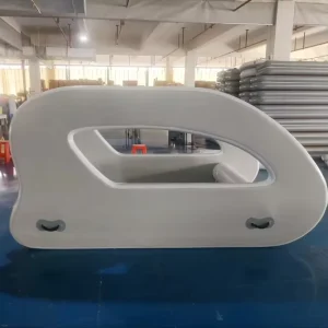 Floating Inflatable Electric Boat Solar Inflatable House Boat With Motor for Water Amusement