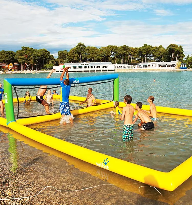 Floating Inflatable Water Slide 12x6x2M Over 500kg Capacity Outdoor Water Entertainment